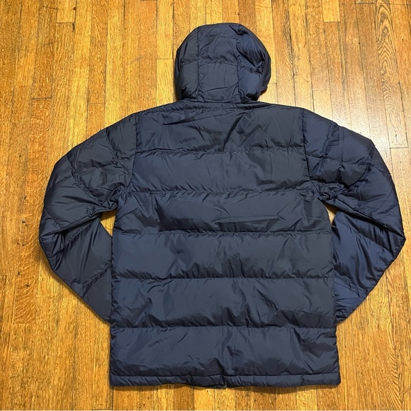 Eddie Bauer Men’s Wide-Channel Hooded Down Jacket - Navy - Picture 2 of 11